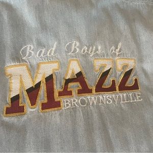 Vintage Grupo Mazz Bad Boys Button Up Shirt Size XL Jean Shirt